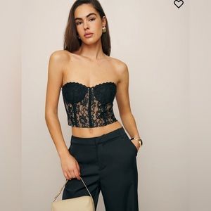 Reformation Kylah corset bustier lace top size 0